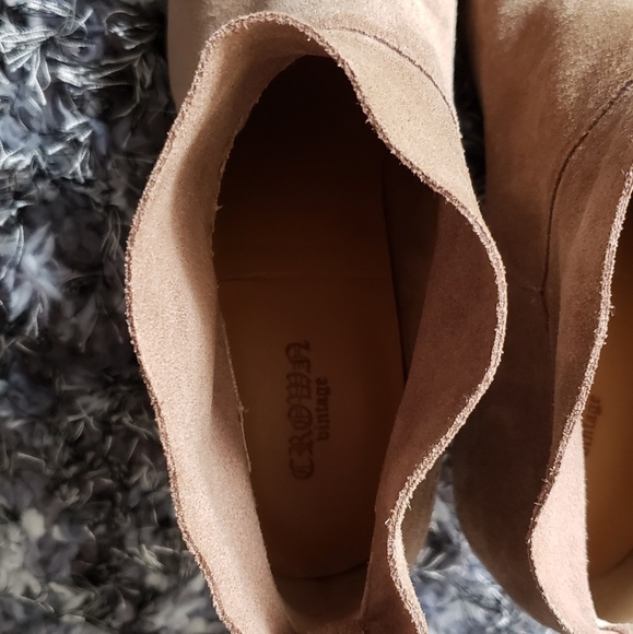 Crown Vintage Leather Nubuck Booties - 8 - Picture 3 of 4